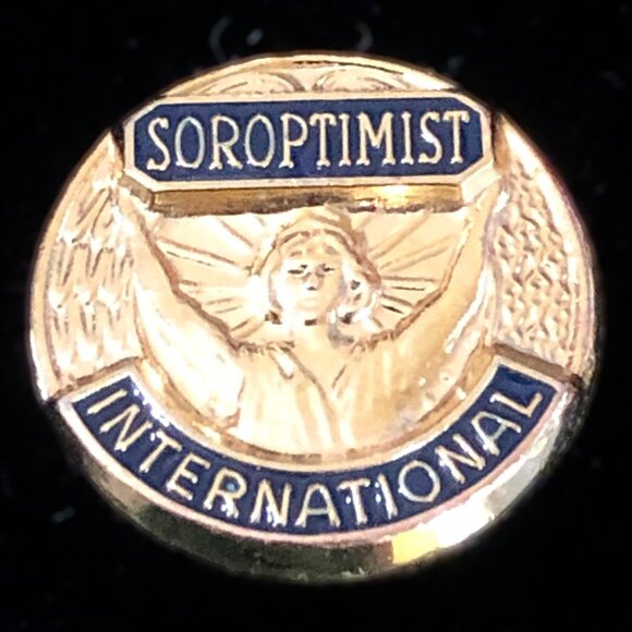 Soroptimist Tie Tack International Global Volunteer 12K GF - Picture 1 of 4
